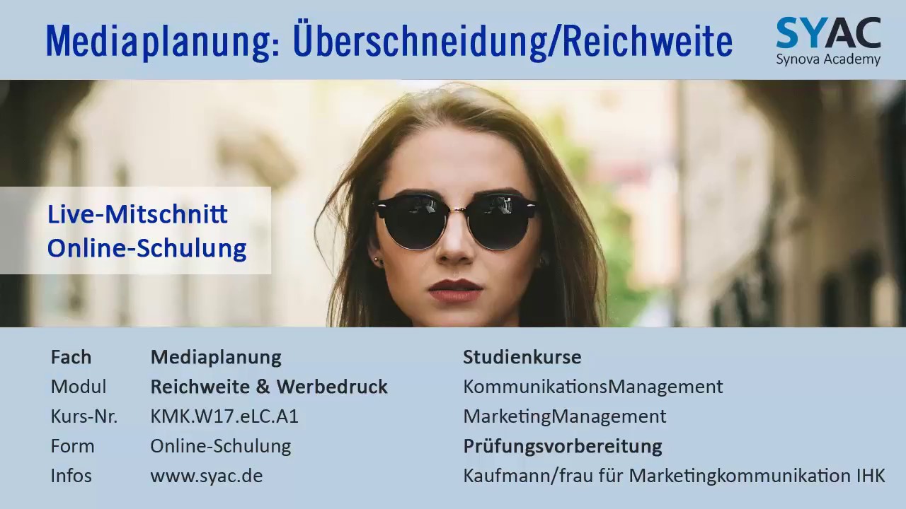 Mediaplanung » Überschneidung und kumulierte Reichweite | SYAC.DE