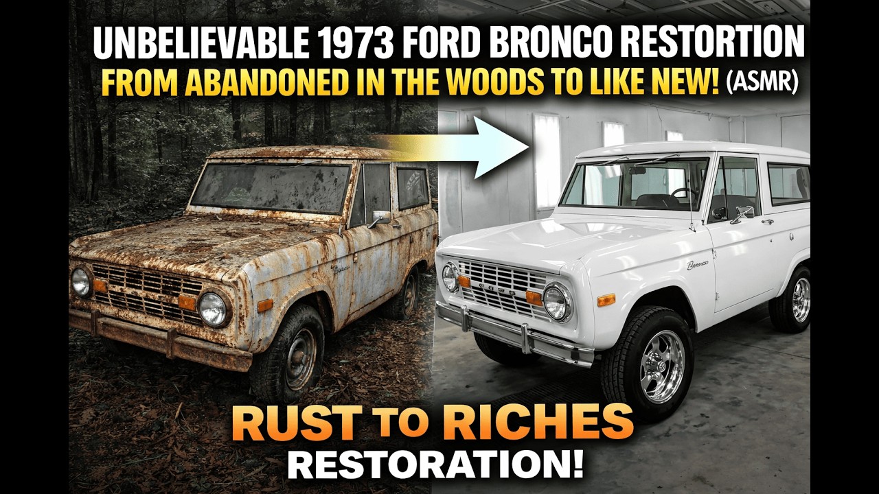 ASMR Car Restoration | (1973) Ford Bronco Full Restoration From Rust to Perfection