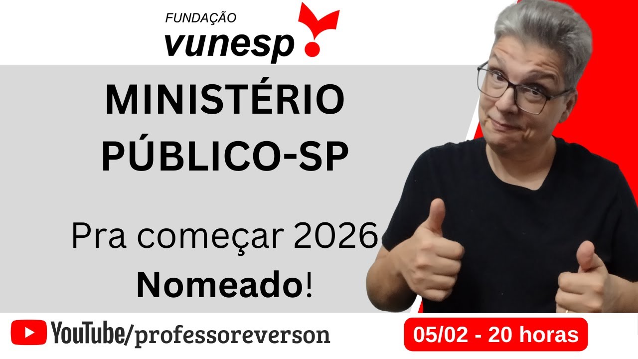 🔥LIVE #189 – BANCA VUNESP | MINISTÉRIO PÚBLICO-SP: O CONCURSO QUE PODE MUDAR SEU FUTURO #vunesp