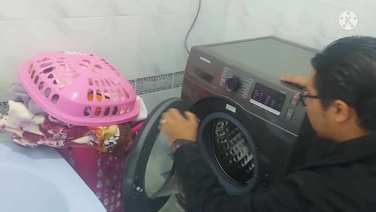 فيديو جديد .شرح غسالة سامسونج ٩ كيلو تقفيل بولاندى