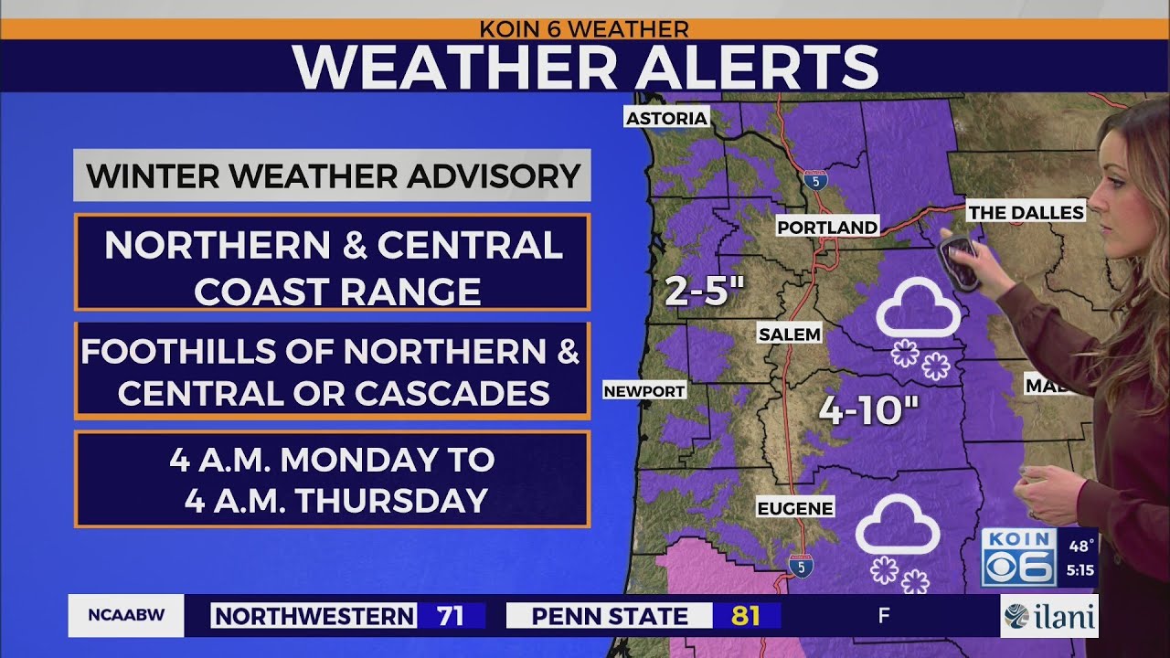Winter Weather Advisory issued for parts of Oregon