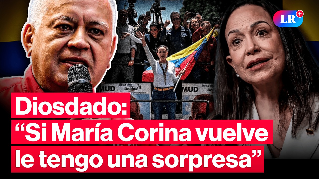Diosdado Cabello AMENAZA a María Corina Machado si regresa a Venezuela  #LR
