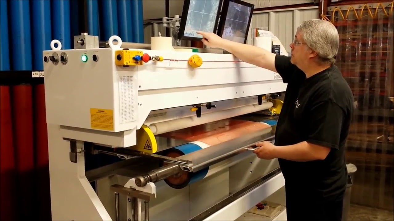 JM Heaford   Flexo Wide Web   Wide Web Flexo Plate Mounter 2CS    Bison Bag, Lockport NY USA