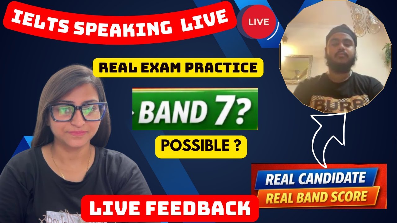 LIVE IELTS Speaking Test | Real Exam Questions