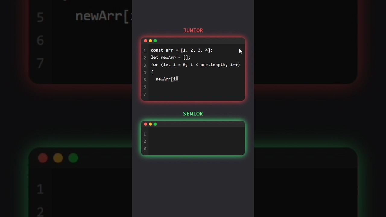 Junior vs Senior: Copy Array vs Spread Operator in JavaScript 🔥 #js #coding #shorts