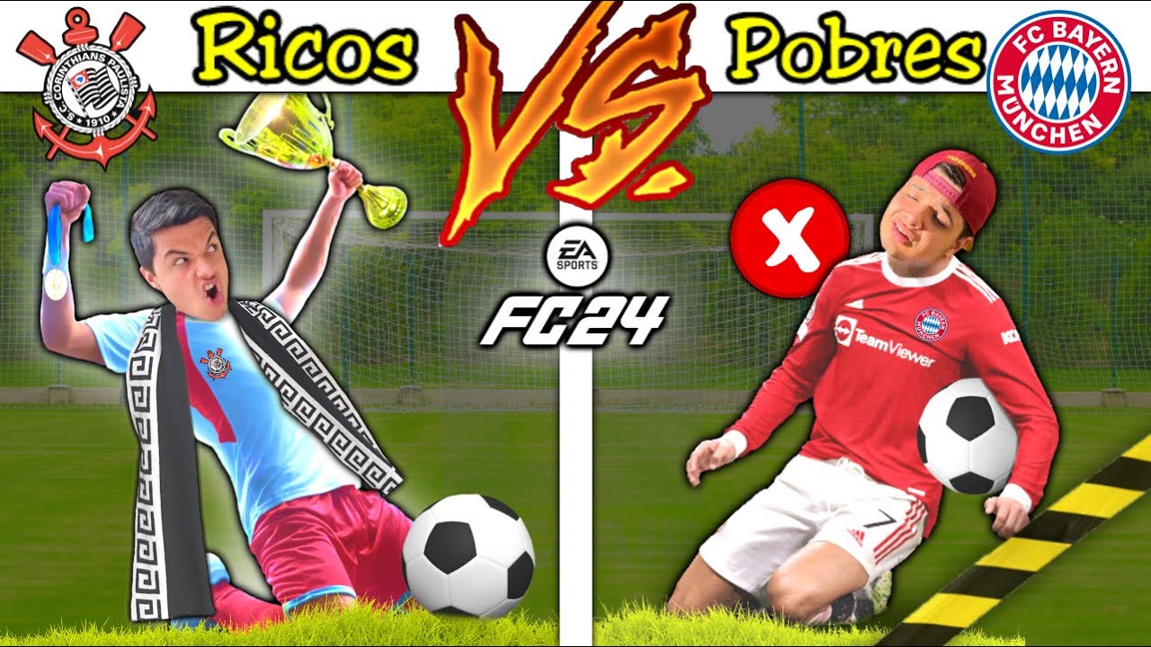 RICOS VS POBRES JOGANDO FIFA 24 ONLINE CONTRA O CORINTHIANS #27 (FC MOBILE)