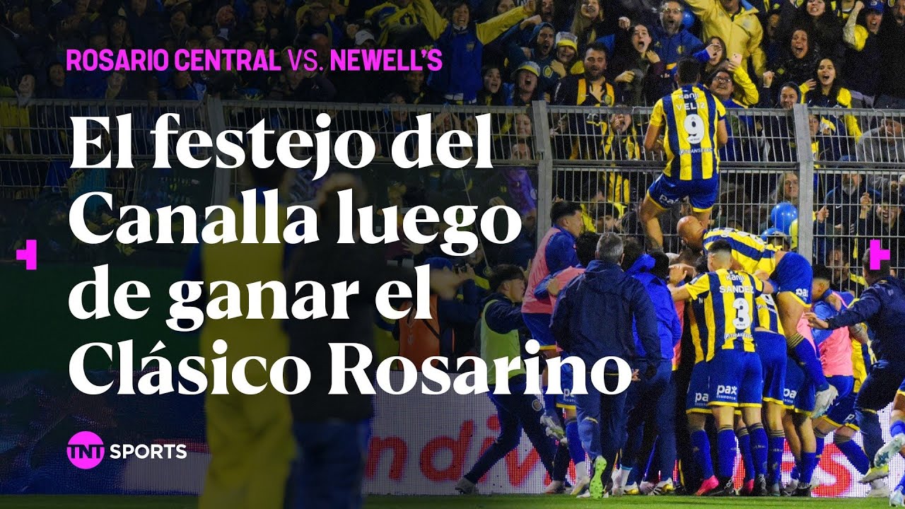 Los FESTEJOS de ROSARIO CENTRAL tras VENCER a NEWELL'S en el CLÁSICO