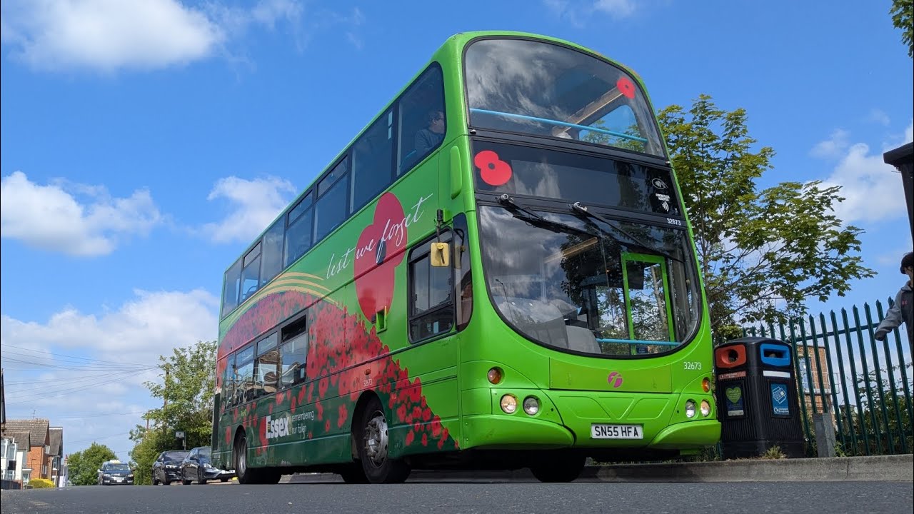 *A12 PELT+Pt 1) First Essex Volvo B7TL Wright Eclipse Gemini SN55 HFA 32673 Route 98 (MoP) | 18/5/25
