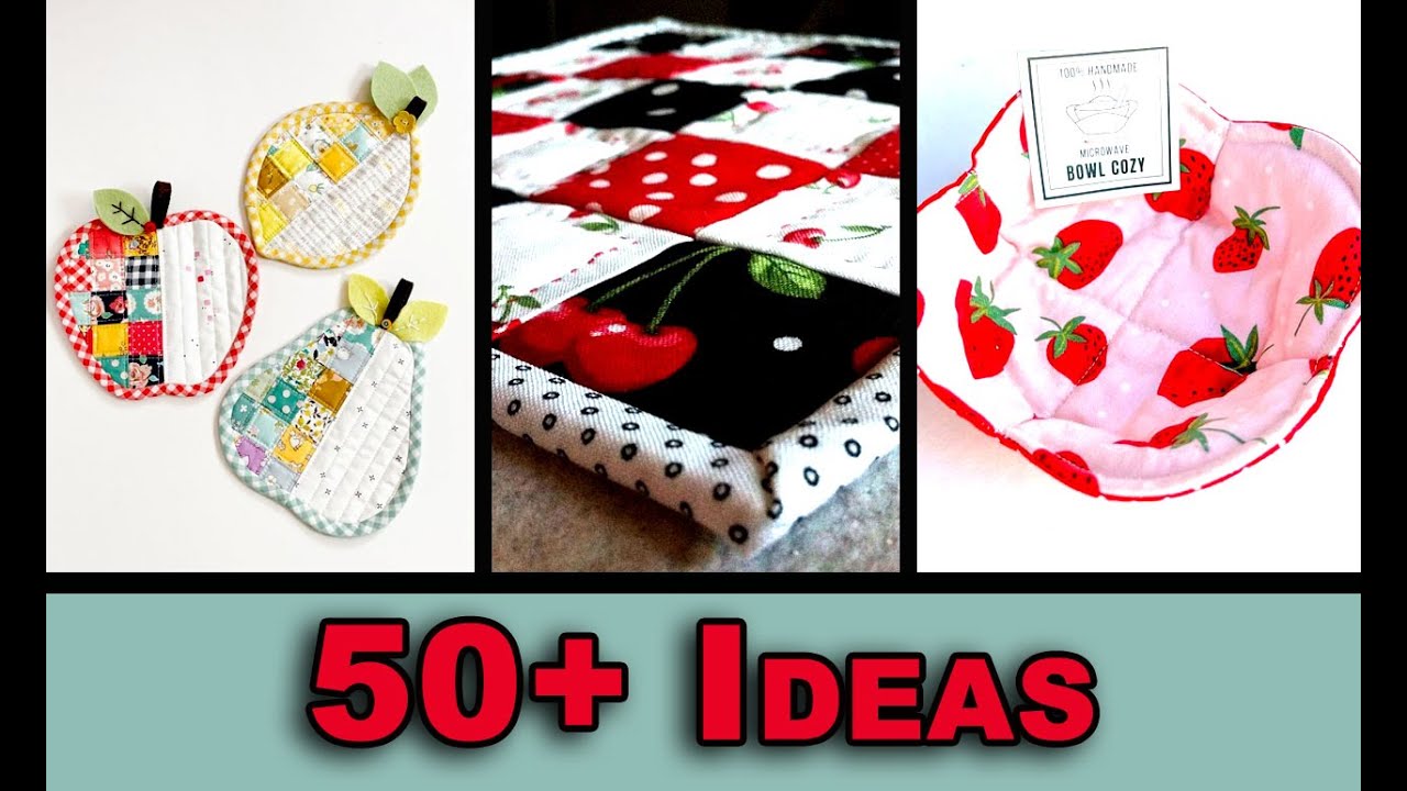 50+ Ideas for Easy Kitchen and Bathroom Sewing Projects