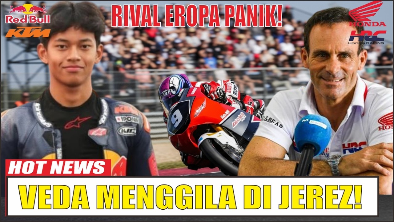 Pembalap Indonesia Tercepat di Jerez! Veda Ega Pratama Buat Rival Eropa Gemetar di Moto3 2026