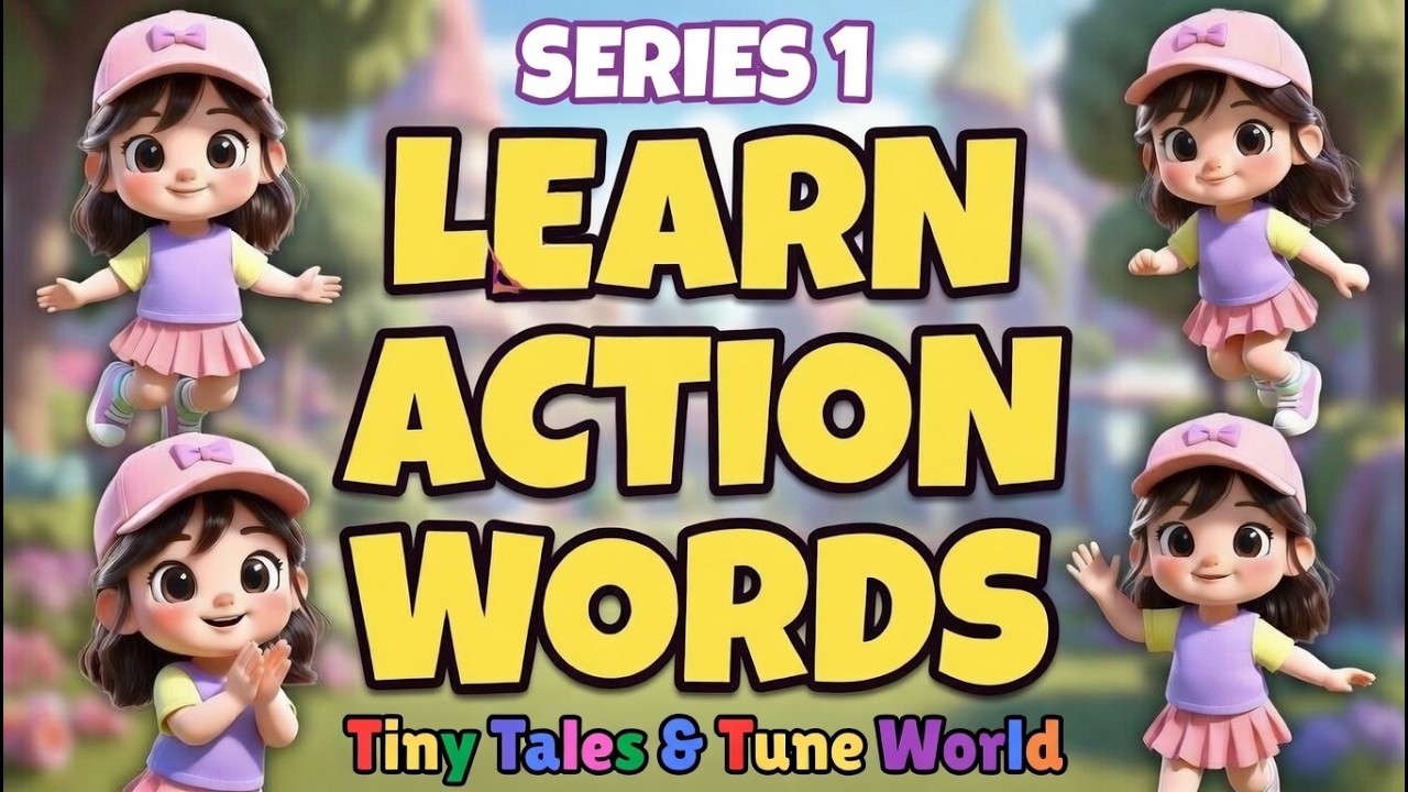Action Words for Kids | Series 1 | Learn words with actions for Children | Tiny Tales & Tune World |