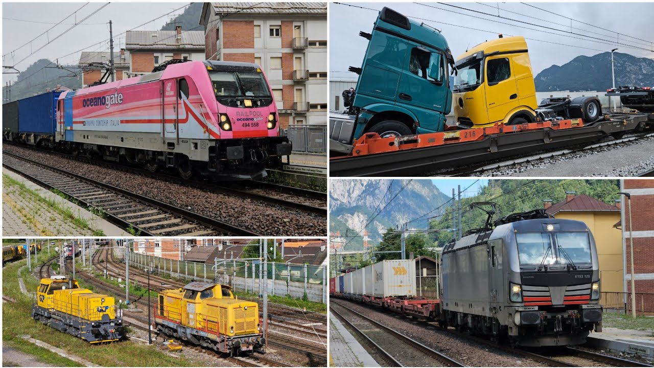 TRENI MERCI in PONTEBBANA tra GEMONA e PONTEBBA