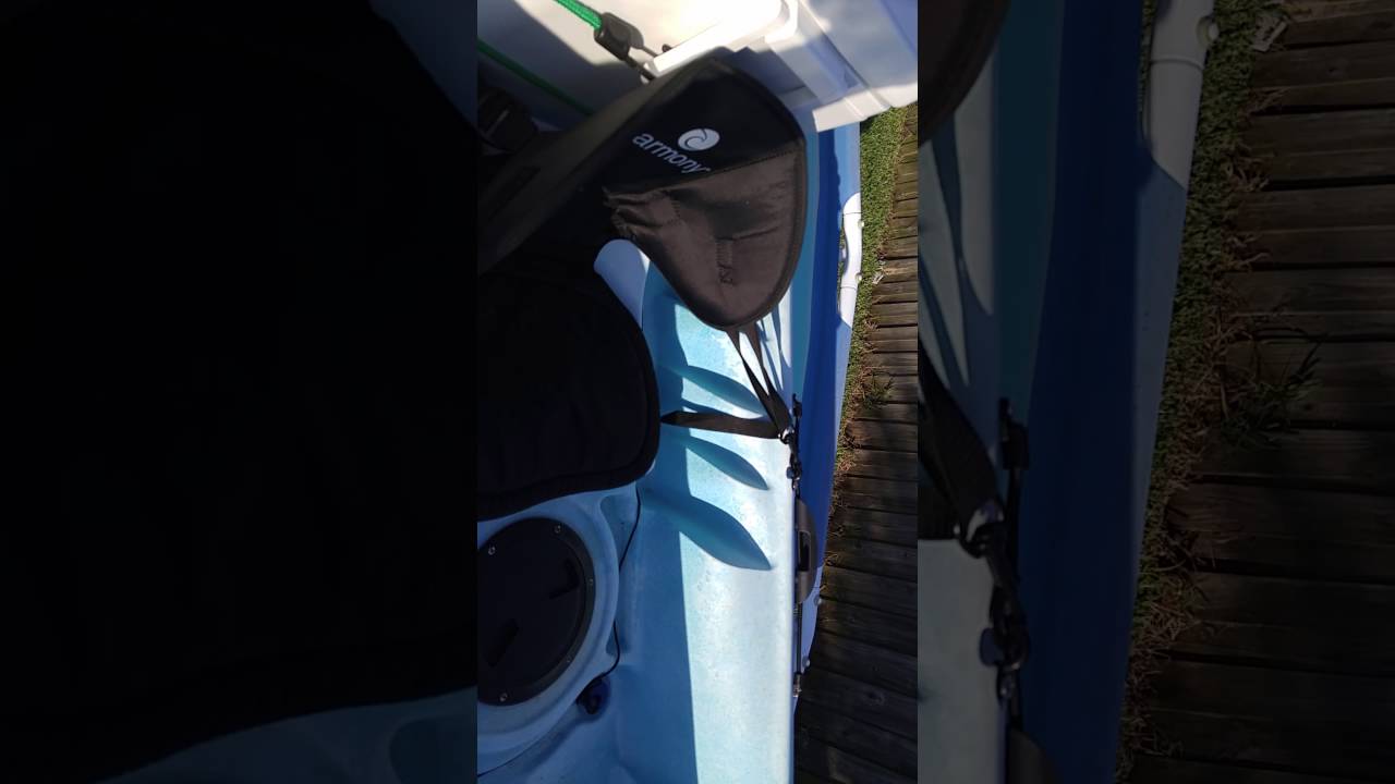 Perception rambler 13.5 tandem, working on it in the pool