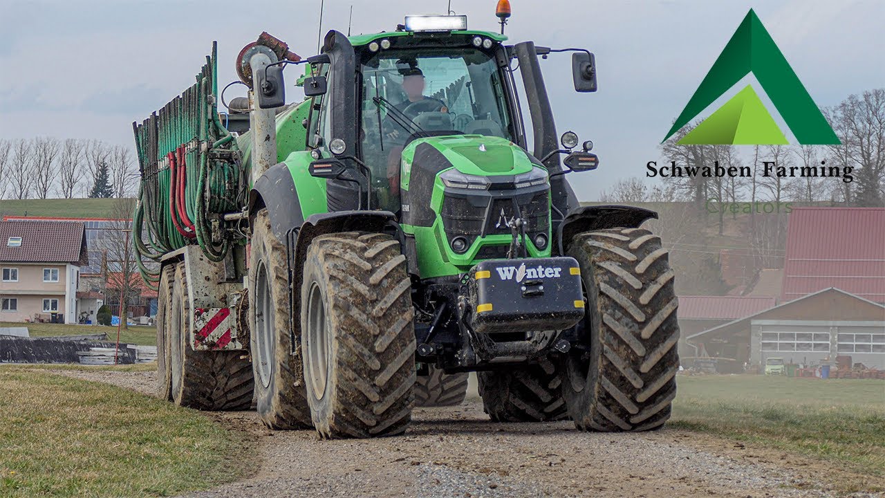 LU Winter am Gülle fahren 💥| Schwaben Farming