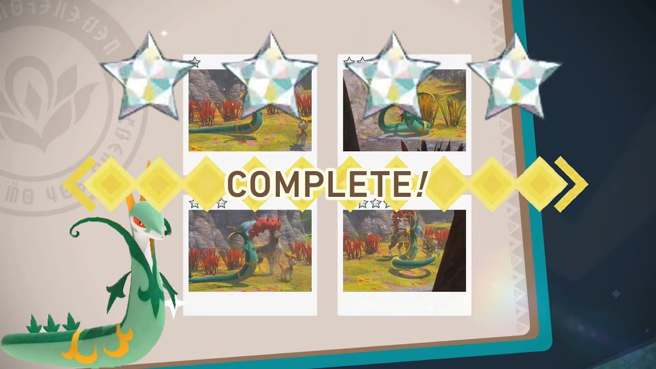 How To Get 1 To 4 DIAMOND STARS For Serperior! New Pokemon Snap!