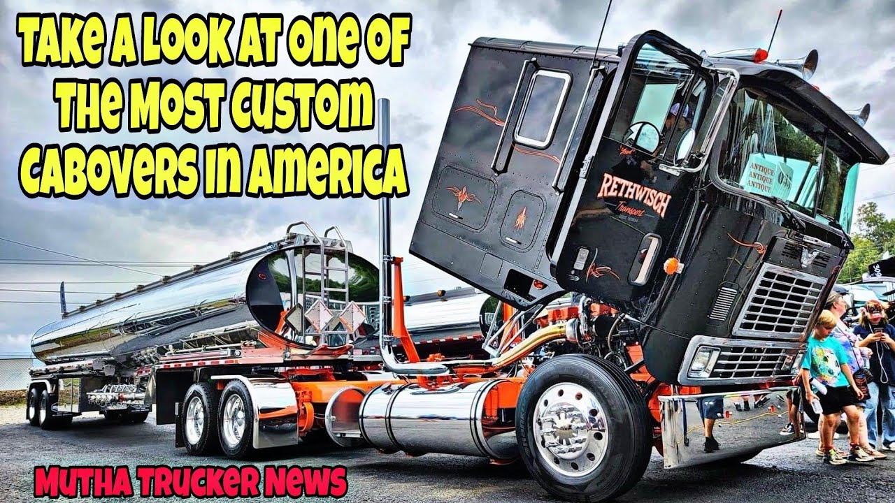 Взгляните на один из самых необычных бескапотных грузовиков в Америке 🤯 (Mutha Trucker News)