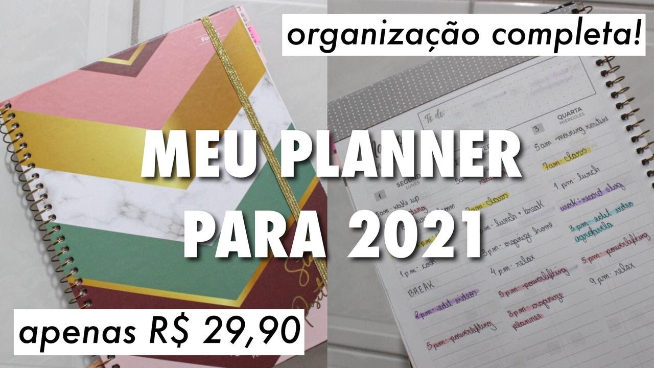 TOUR + ORGANIZAÇÃO DO MEU PLANNER 2021✨ | Victória Barbosa