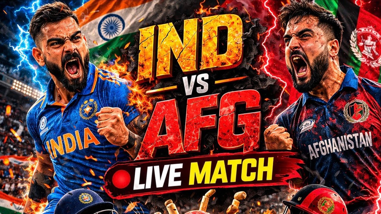 🔴 India vs Afghanistan Live Match | IND vs AFG Live Cricket 2026