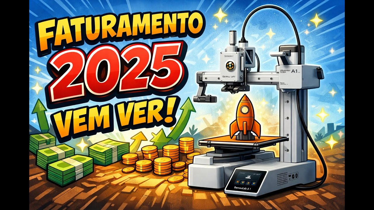 Faturamento 2025 Impressora 3d Bambulab A1 A1 Mini