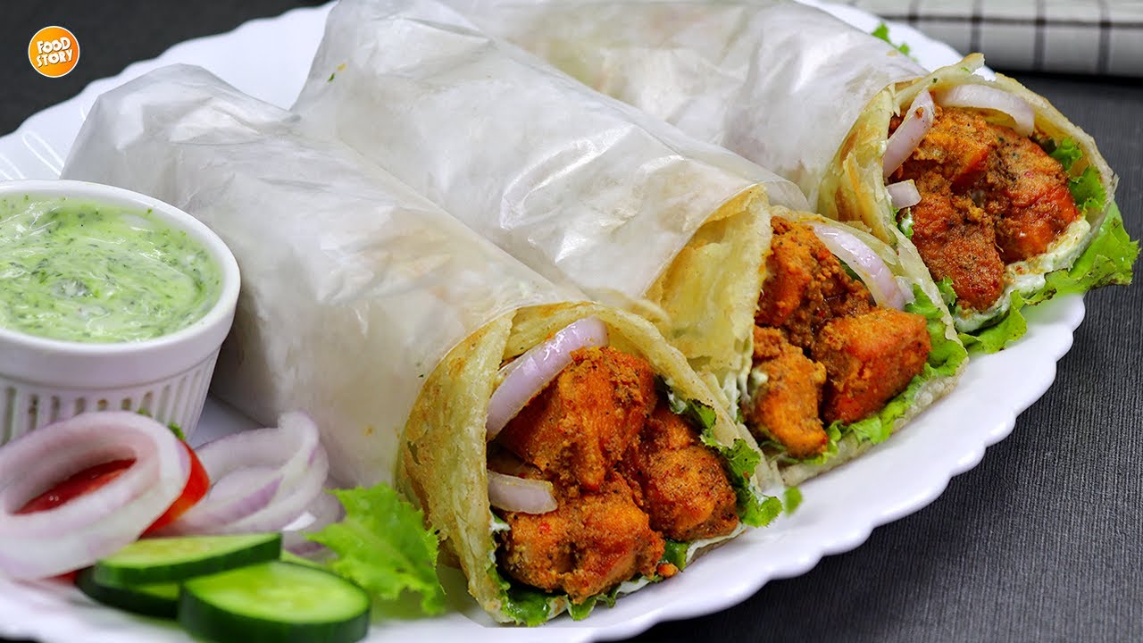 Authentic Chicken Tikka Paratha Roll Recipe,Chicken Paratha Roll,New Recipe by Samina Food Story