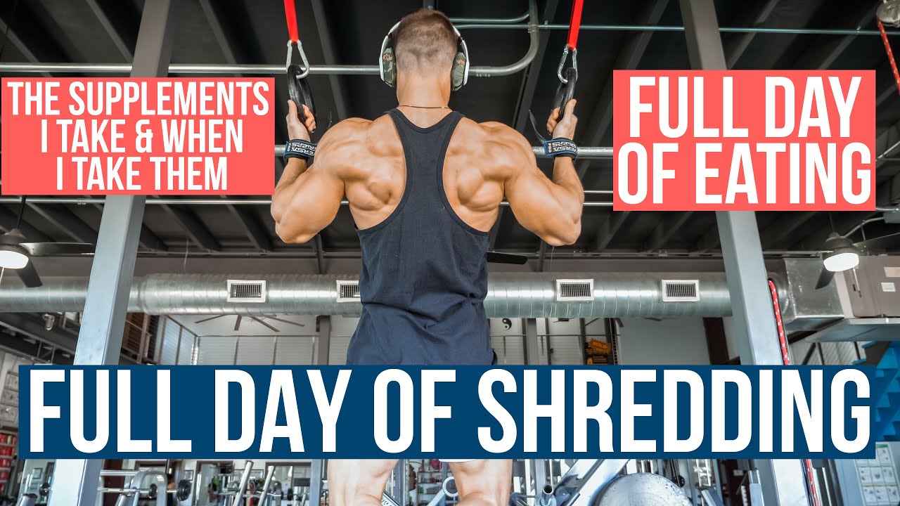 FULL DAY OF SHREDDING | FULL DAY OF EATING | HIGH VOLUME BACK WORKOUT