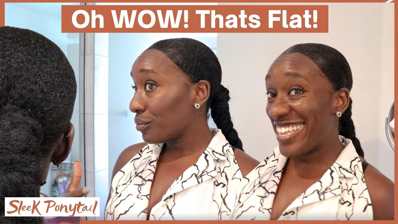 Sleek Ponytail on 4C Hair NO HEAT | Low Maintenance 🥰🔥