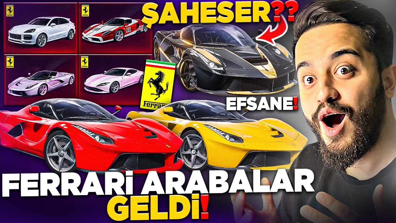 YENİ FERARRİ SÜPER SPOR ARABALAR! YENİ FERRARİ PİST LOBİSİ! PUBG Mobile