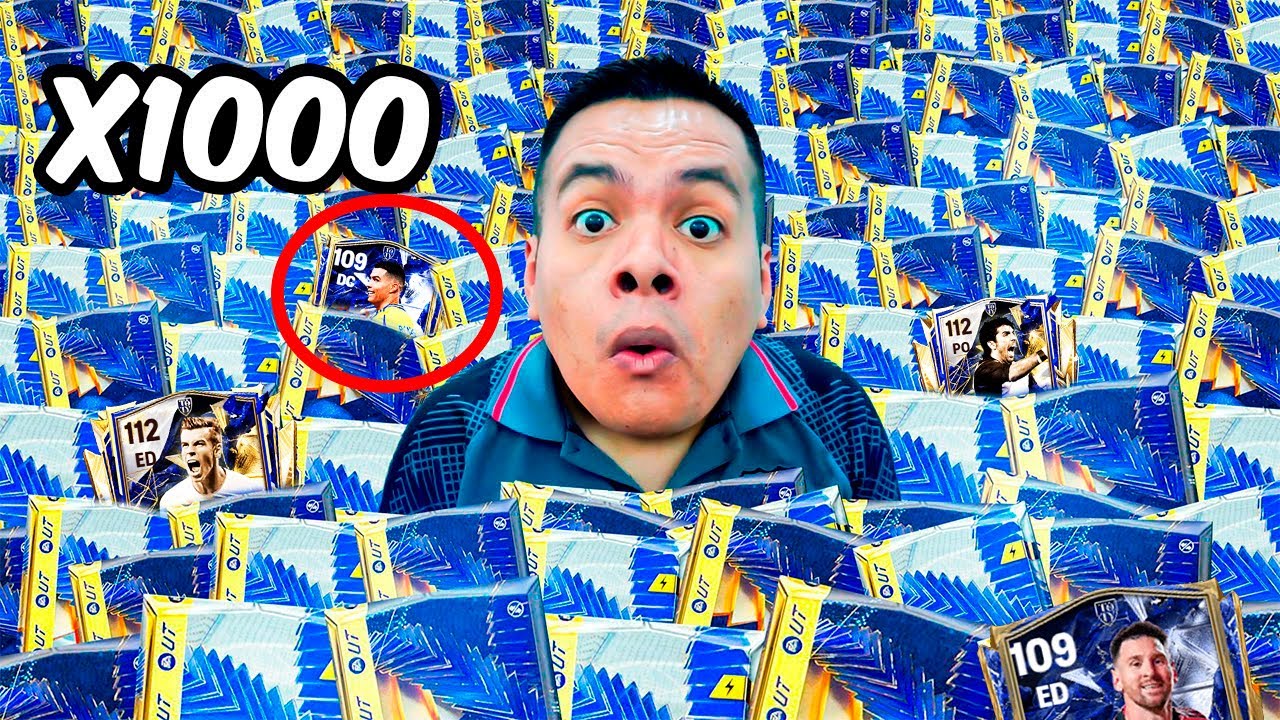 ¿Que PASA si ABRES 1000 Sobres TOTY en FC Mobile?