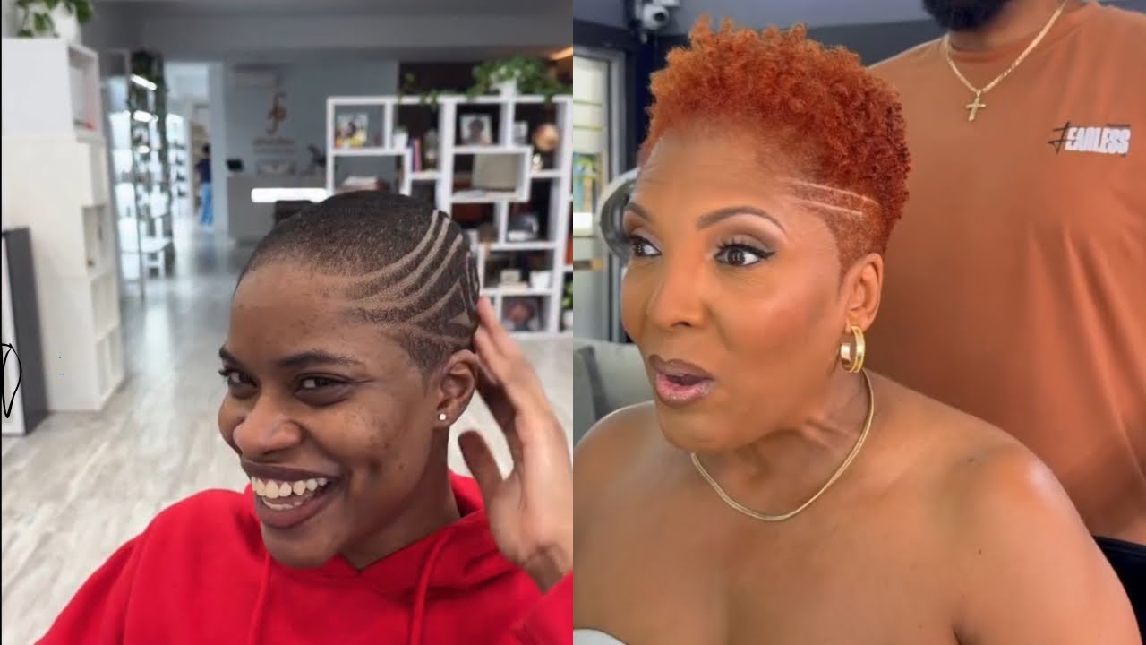 55 + Beautiful Ladies Low Cut ShortHairstyles And Haircuts Ideas For Black Women Natural Hair TWA+