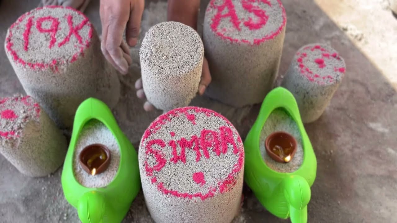 ASASMR|| 19k celebration video #sandcement #charcoalashes #cement