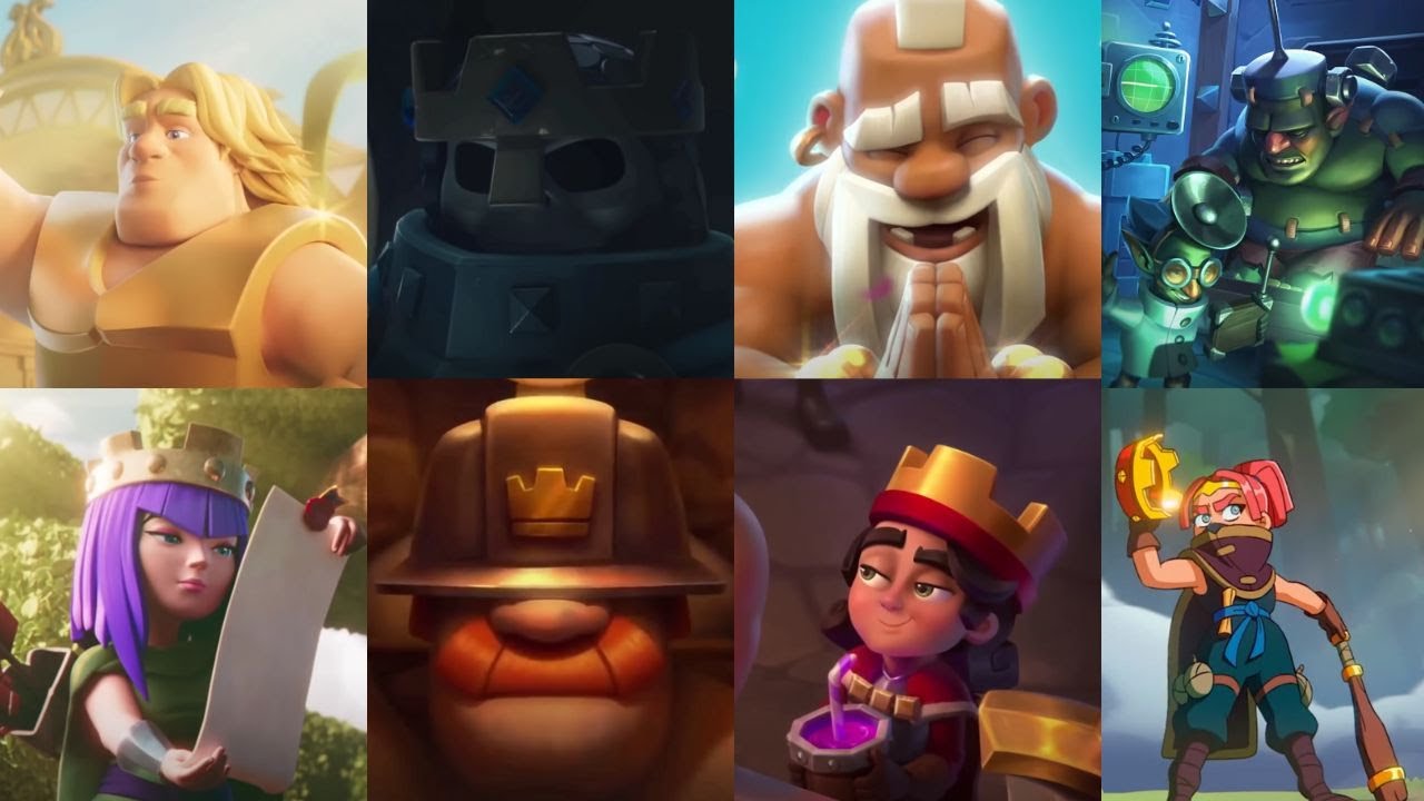 Все анимации чемпионов Clash Royale по порядку