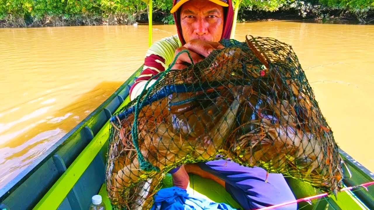 Hasil bukan kaleng kaleng pak!!! Panen babon saat mancing udang galah#mancingudanggalah 