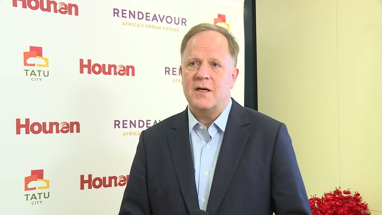 Preston Mendenhall, Group COO, Rendeavour Country Head, Kenya, unveiling the Hounen deal