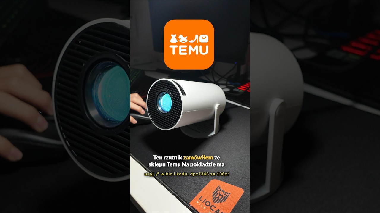 Rzutnik z Temu za 106zł.... szok!  #temu #projektor #rzutnik