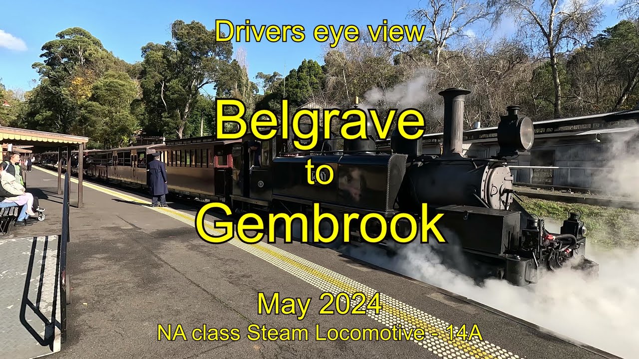 Drivers eye view, Belgrave to Gembrook, May 2024