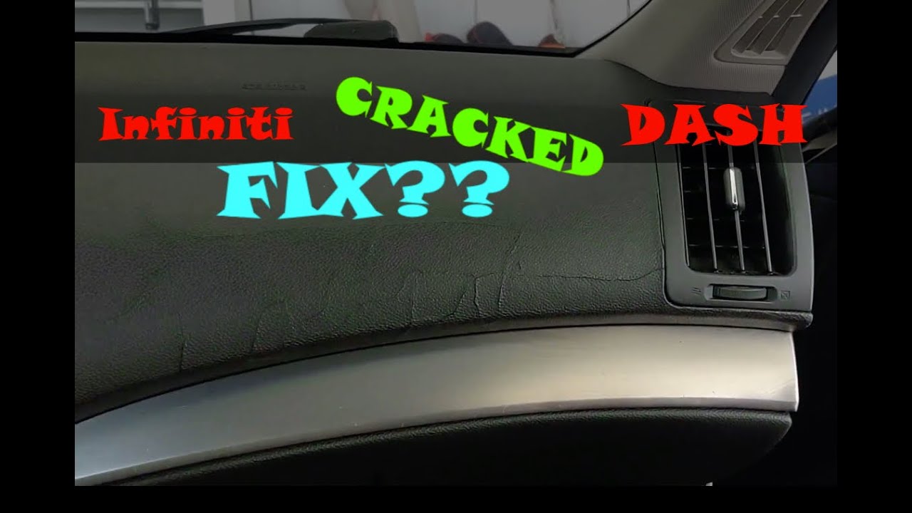 Трещина на панели приборов Infiniti: как её устранить? Замена замши