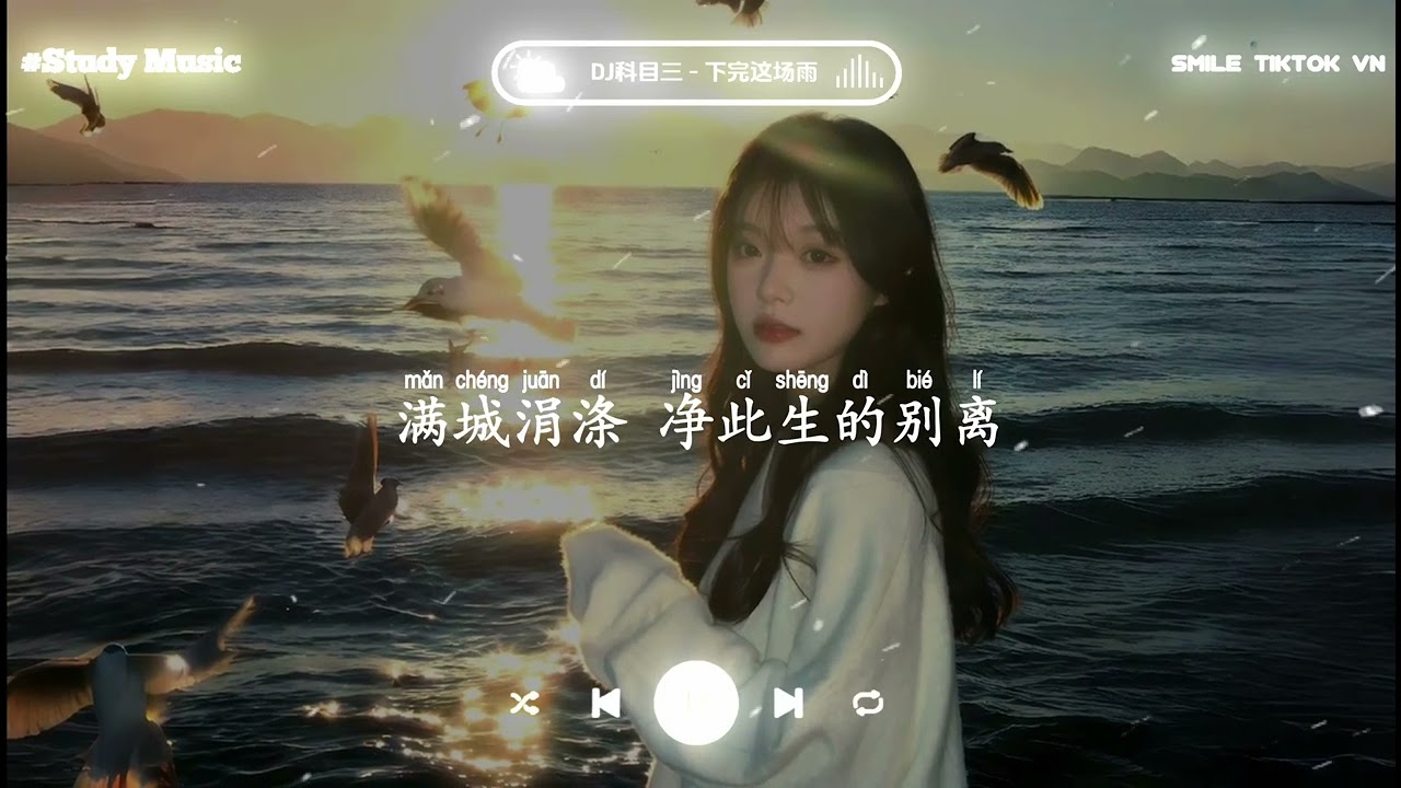 DJ科目三 - 下完这场雨 (抖音热播版)『挽歌，我在等你 等下完这场雨，满城涓涤 净此生的别离，心太入戏 梦流转四季只是回忆。』TikTok 【抖音】【動態歌詞Lyrics｜高音質|video】