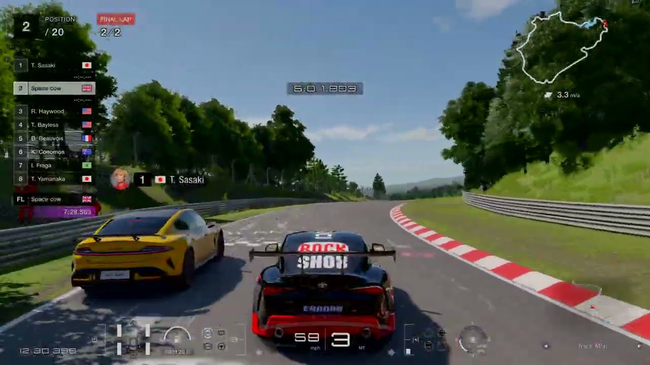 GT7 Nordschleife WTC 600 Race using the Toyota Supra RZ 