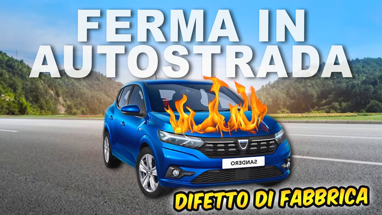 DACIA ROTTA IN AUTOSTRADA PER UN DIFETTO! RISCHIOSO!!!