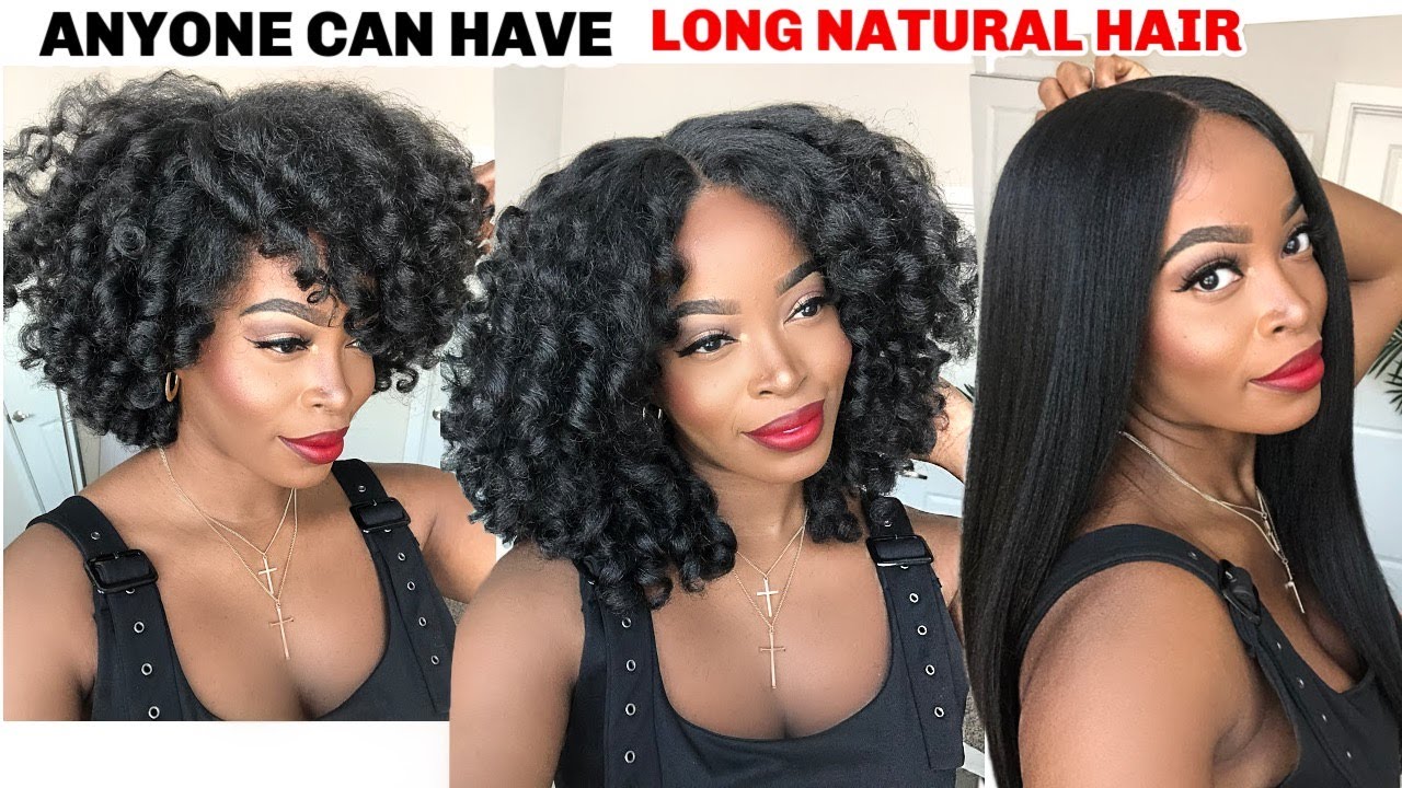 ANYONE Can Have LONG Natural Hair for $30😂 The Best Synthetic Natural Hair Wigs ft. Janet Collection