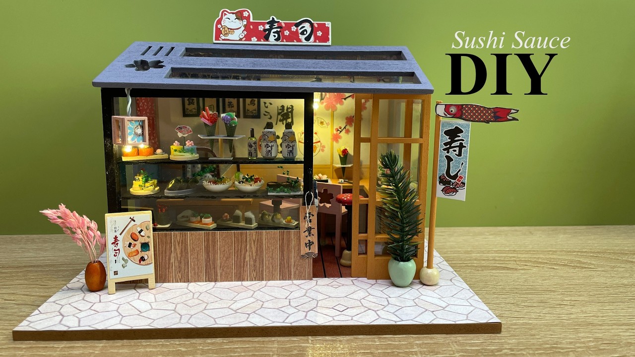 Sushi Sauce | DIY Miniature Dollhouse Crafts | Relaxing Satisfying Video