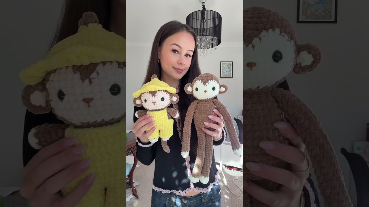 Crocheting cute monkeys 🙉 