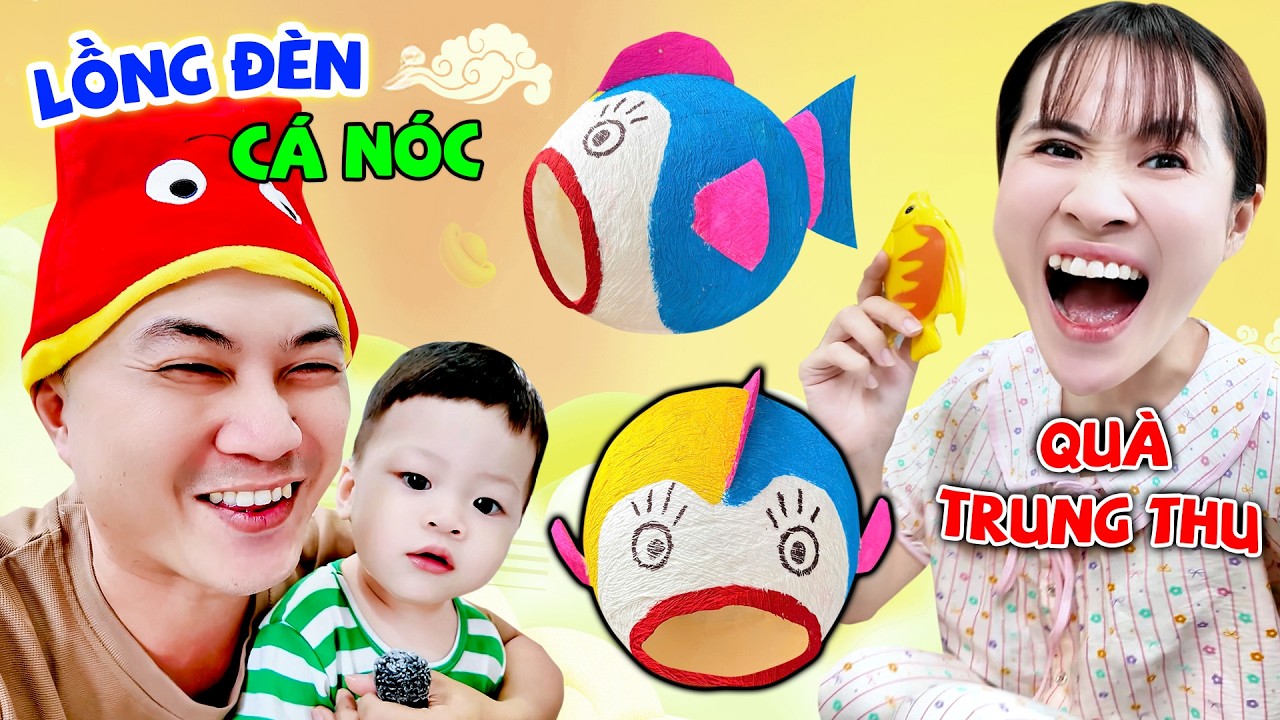 Chế Tạo Lồng Đèn Trung Thu Cho Zino | Lồng Đèn Cá Nóc Đáng Yêu - Zino Tv #zino #thacduc #veve