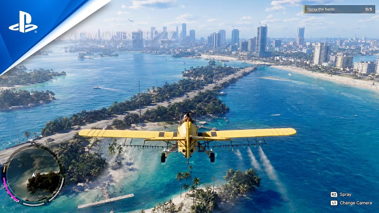 GTA 6 PS5 4K Геймплей &mdash; Ультрареалистичный открытый мир Vice City, концепт графики