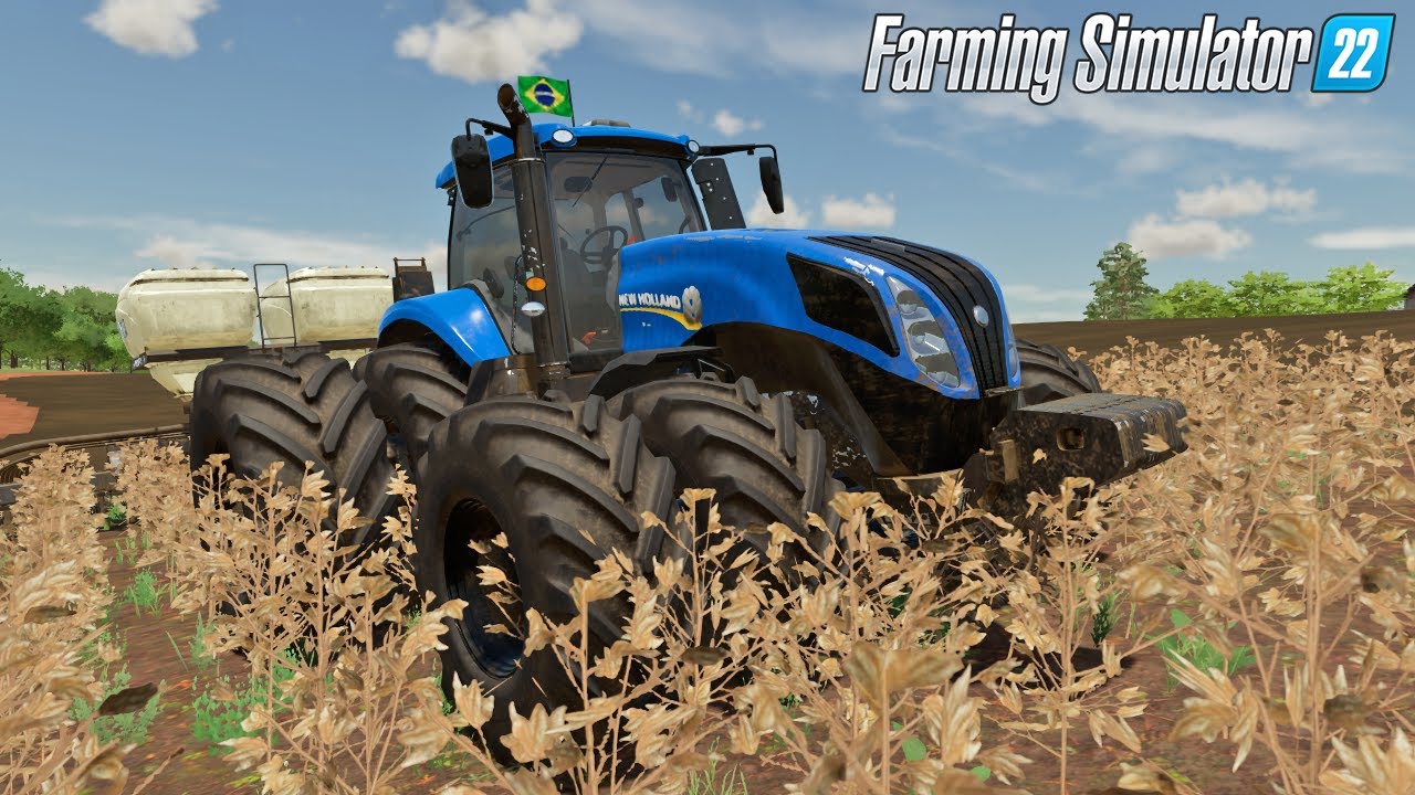 FINALIZANDO O ÚLTIMO PLANTIO DA FAZENDA || R. DA ALVORADA || FARMING SIMULATOR 22 || #242  G29