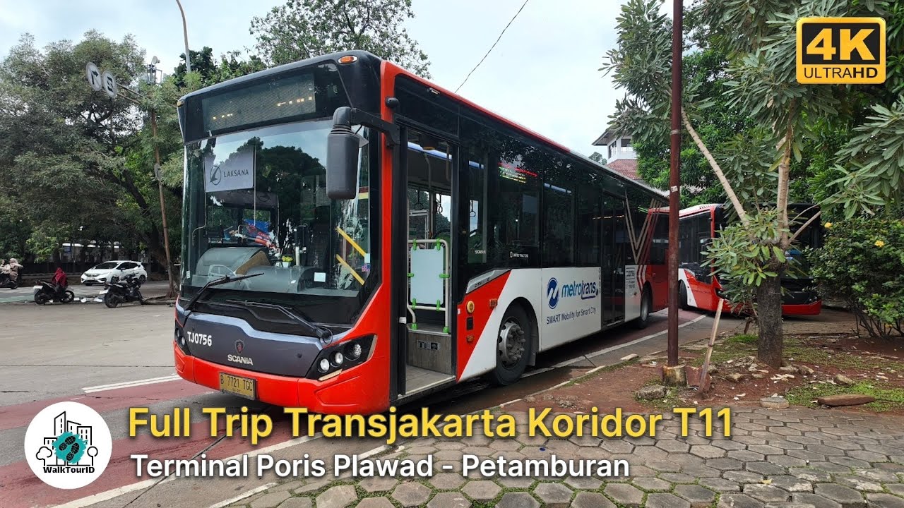 Metrotrans Low Deck‼️ Full Trip Transjakarta Koridor T11 | Rute Terminal Poris Plawad - Petamburan