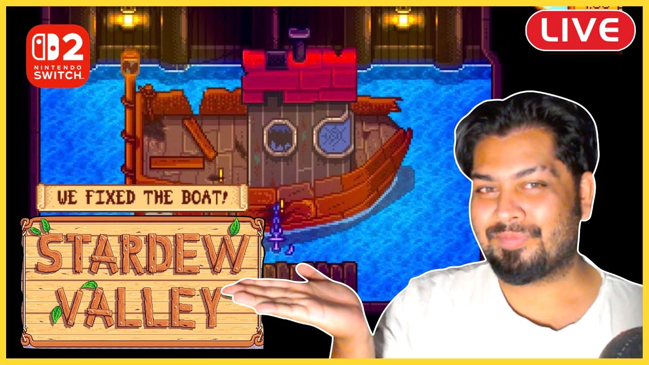 🔴 【STARDEW VALLEY】 We FIXED The Boat! [LIVE]