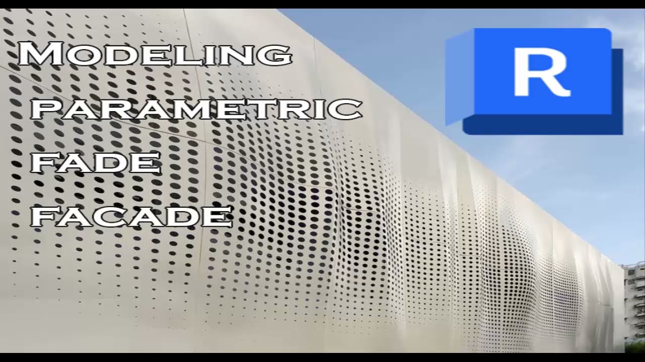 Modeling fade parametric facade using Revit ( without Dynamo )