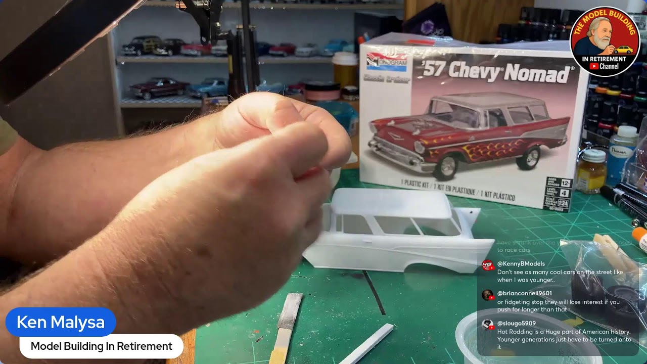 Body Prep on the Monogram '57 Chevy Nomad