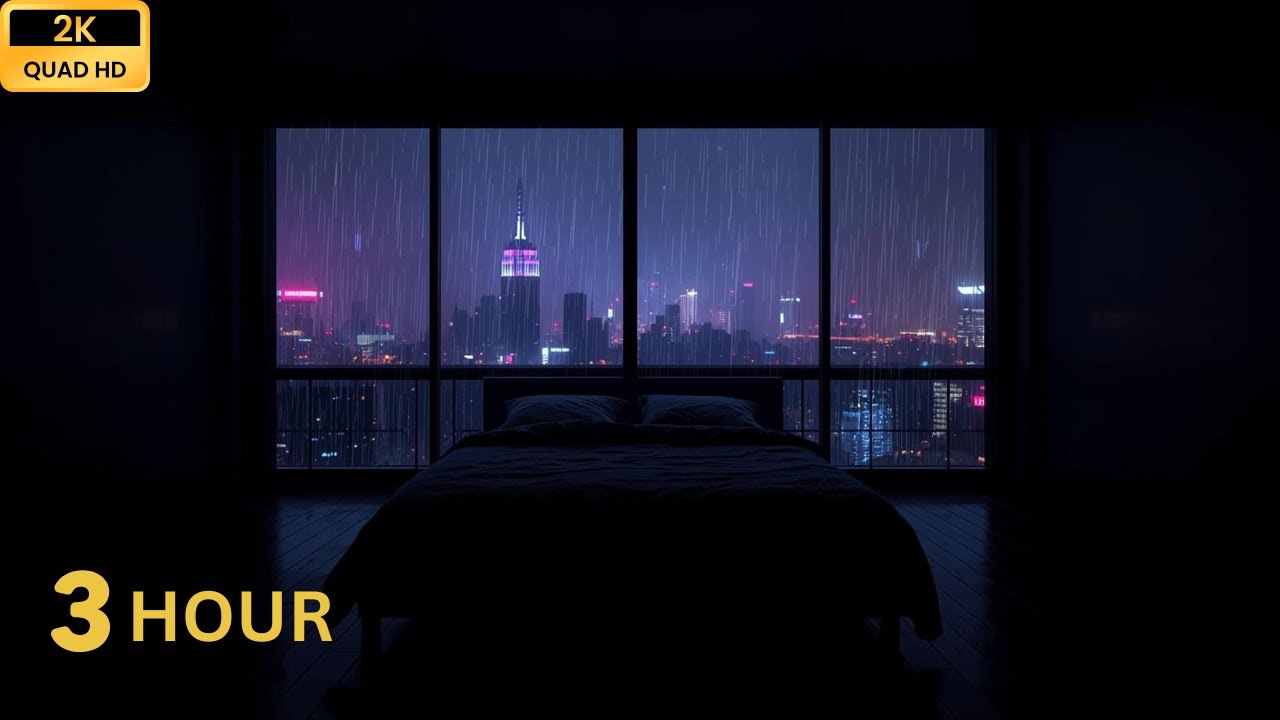 You’re Watching Rain Fall Over a Sleeping City at 2AM 🌧️🏙️
